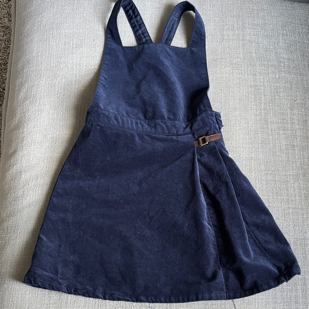 Janie and Jack Corduroy Jumper, Navy, Size 7